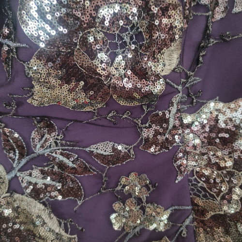 Purple high fashion corset-bustier new from muslin and lace