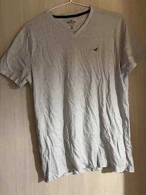 Hollister men's t-shirt used, size M, gray