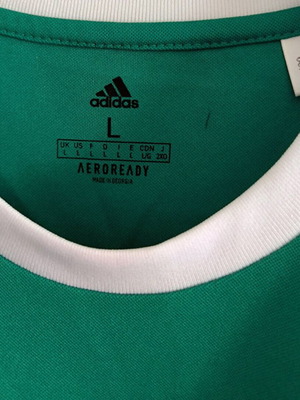 Adidas men's sports shirt Large green like new