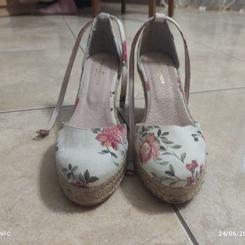The Workshop women's summer platform espadrilles used, size 39