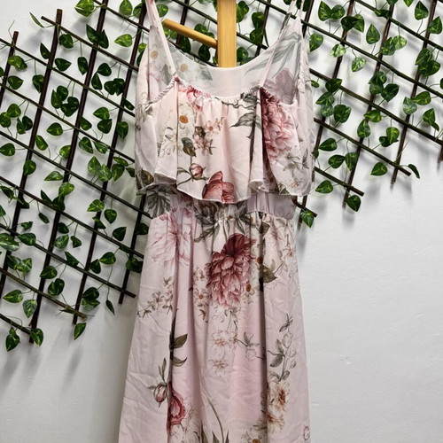 Floral dress like new, size M, pink