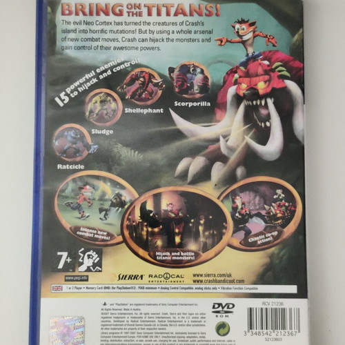 Crash of the Titans PS2 game used