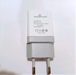 Φορτιστής USB Powertech 5V 1A