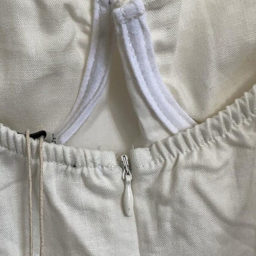 Mind Your Style white linen blend mini dress