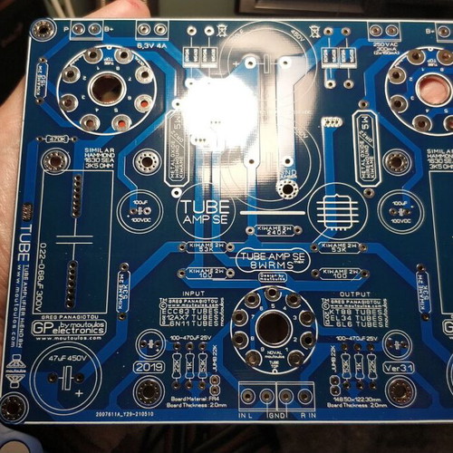 Tube Stereo Amplifier Single Ended PCB new