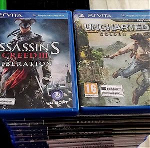 PS Vita Uncharted golden abyss και Assassin s creed 3 Liberation Πακέτο των 2 Μεταχειρισμένα βιντεοπαιχνίδια