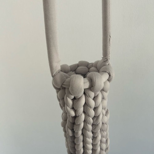 Marshmallow knitted bottle holder like new