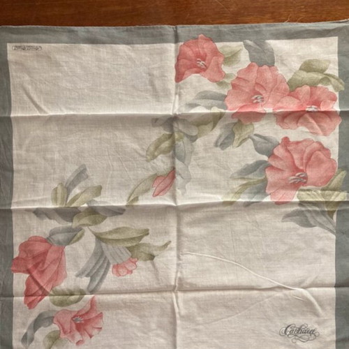 Cacharel Anais Anais Floral Bandana scarf used, multicolor cotton