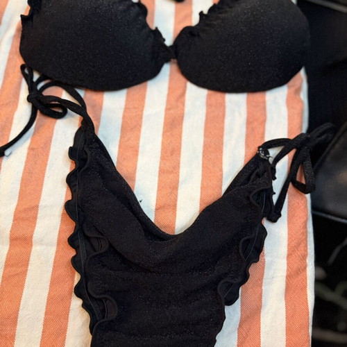 Black Bikini Set like new, minimal and sexy