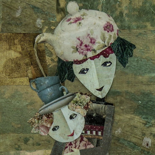 Modern art collage print 21x29 on high-quality paper