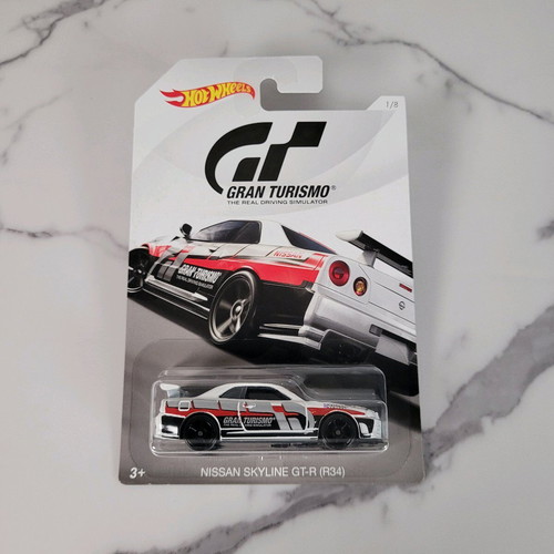 Hot Wheels Nissan Skyline GT-R R34 White Gran Turismo new