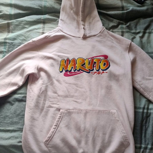 Anime Naruto shirt pink like new, size L