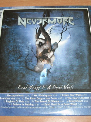 Nevermore Dead Heart In A Dead World CD μεταχειρισμένο, metal