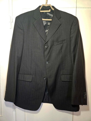 Authentic Domenico Tagliente Men's Jacket Grey Like New Size L