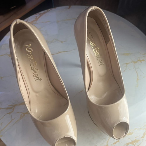 High Heels beige, like new, size 38