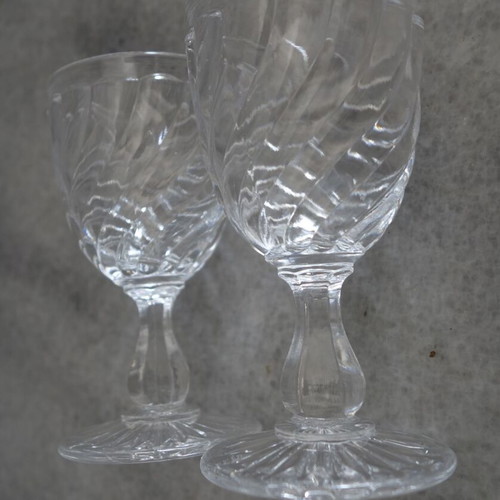 Baccara vintage crystal wine glasses like new, set of 2