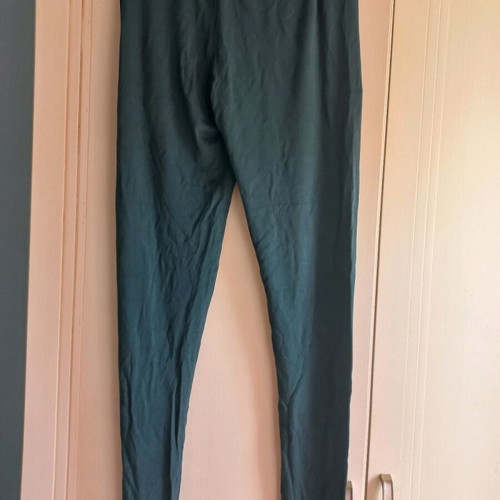 Rossodisera leggings refurbished, green, size S with wear on waistband