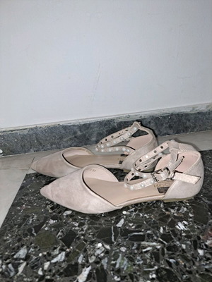 Moma beige ballerinas used, size 37 with strap