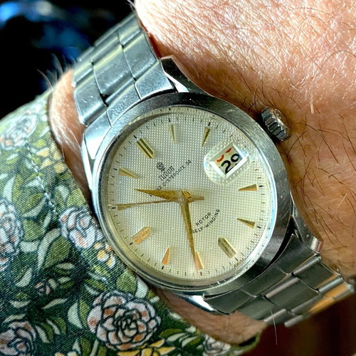 Tudor Prince Oysterdate 34 automatic watch with honeycomb dial