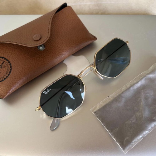 Ray Ban Octagonal sunglasses used, gold