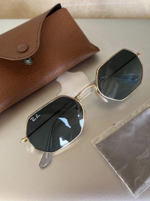 Ray Ban Octagonal sunglasses used, gold