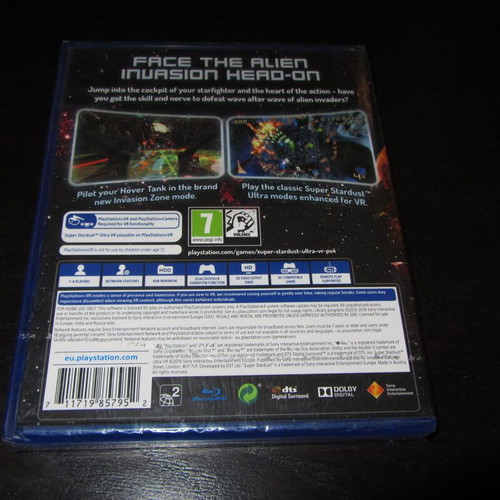Super Stardust Ultra VR PS4 game new sealed