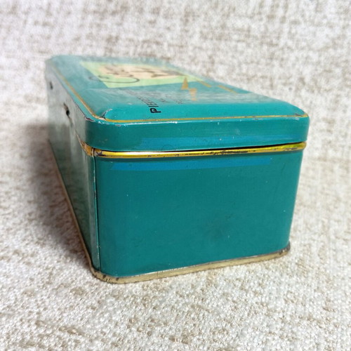 Corona Litho metal box used for lighter flints vintage