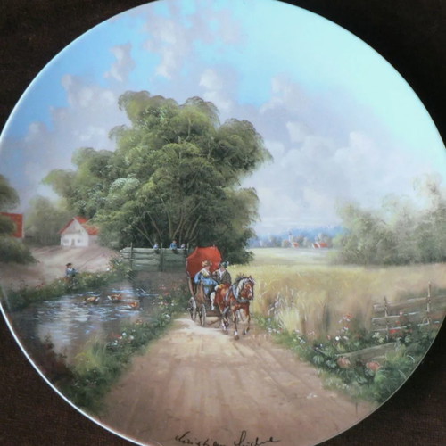 Bradex wall plates new, Seltmann Weiden collection, porcelain GDR 1986-1987