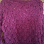 Pullover used, short, red, size S