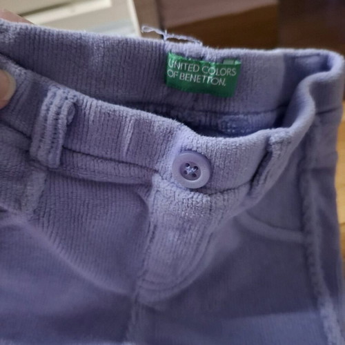 Benetton baby pants for girl 18-24 months used, cotton corduroy