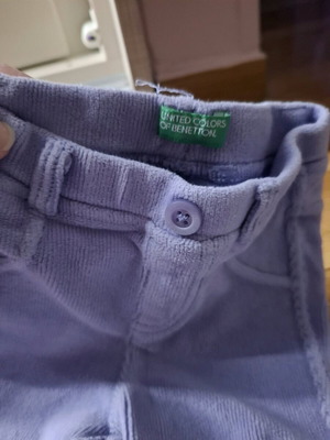 Benetton baby pants for girl 18-24 months used, cotton corduroy