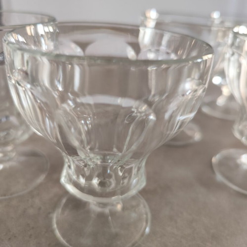Vintage ice cream glasses, set of 6