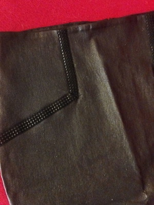 Lynne skirt size 42 like new, black leather look