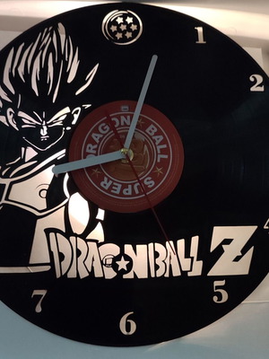 Ρολόι τοίχου Dragon ball Z από δίσκο βινυλίου καινούργιο