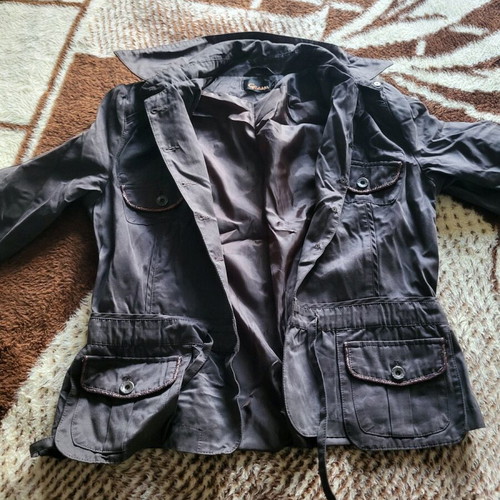 Grama jacket black/brown like new, size L