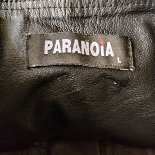 Paranoia leatherette skirt like new, black, size M
