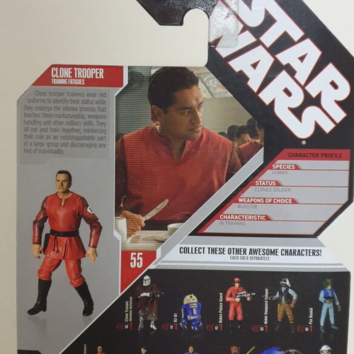 Star Wars Clone Trooper Training Fatigues figure Hasbro 2007