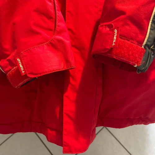 O’Neil men's waterproof jacket used, gray and red, size M