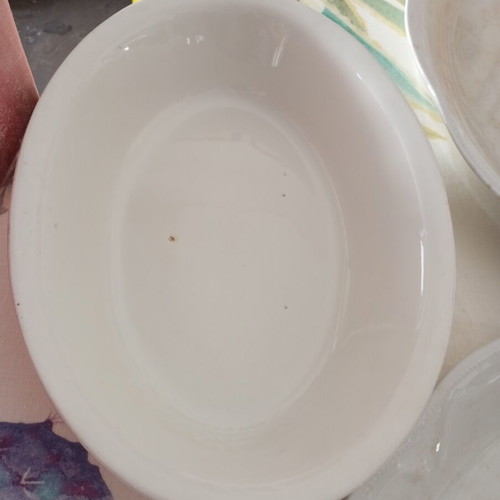 Vintage serving platters used, set of three from Aegean island