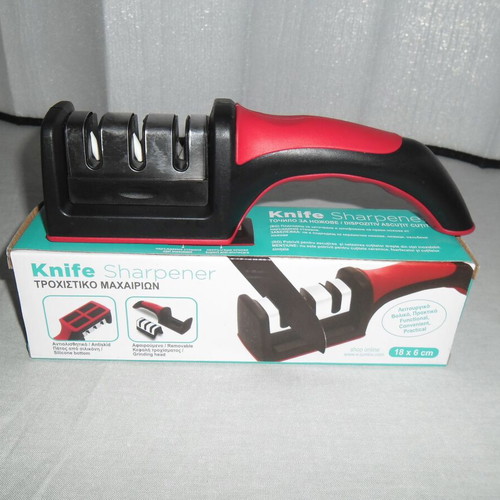 Three-stage knife sharpener new
