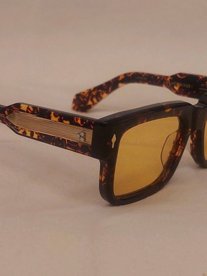 Jacques Marie Mage Hemmings Samoa sunglasses used, brown and yellow