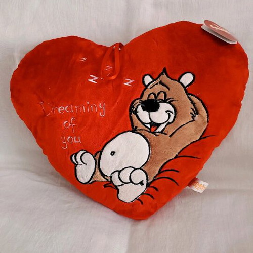 Large Heart Pillow new 40x40 soft fleece