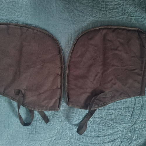 Motorcycle handguards black used protection for hands