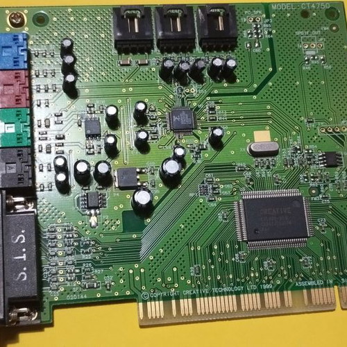 Creative CT4750 PCI sound card used