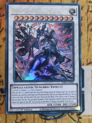 Despian Luluwalilith Synchro Monster κάρτα Yu-Gi-Oh! σαν καινούργιο