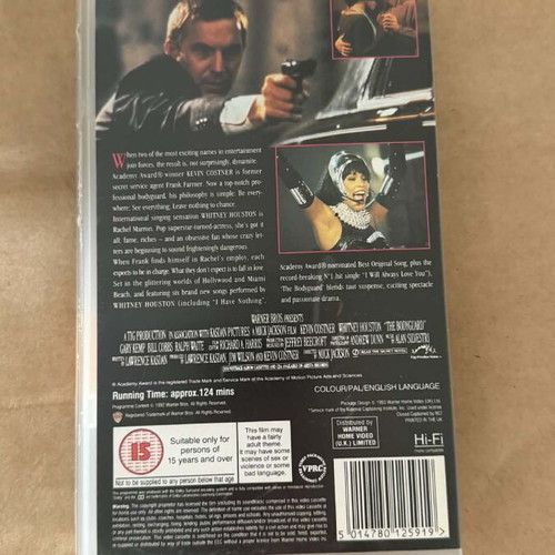 The Bodyguard videocassette like new