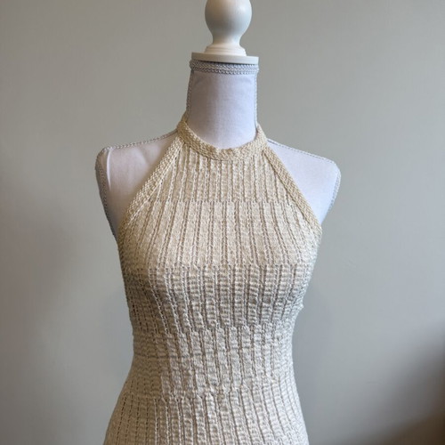 Zara Knitted Summer Dress like new, beige, size S