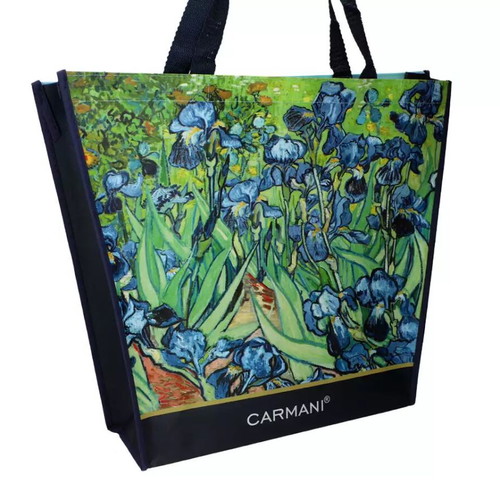 Carmani shoulder bag new with Van Gogh Sunflowers and Irises artwork