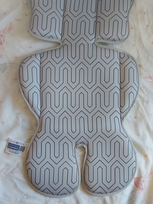 Greco Strom 3D Air Mesh stroller anti-sweat mat, Maze Grey