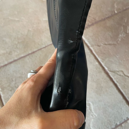 Attrattivo tall boots like new, size 39-40, black, 9 cm heel